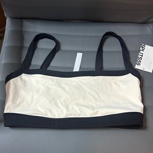 Splits59 Two-Tone Black and Cream Bandeau